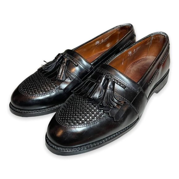 Allen Edmonds Cody Tassel Loafer Mens Size 10D Black Leather Classic Business